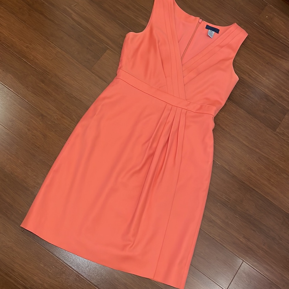 J Crew Wool Peach Sleeveless dress - Picture 4 of 10